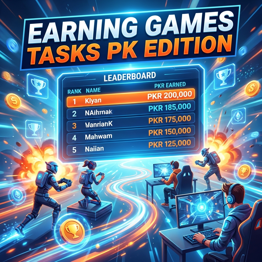 Best Games to Earn Real Money in Pakistan: Tasks PK Edition